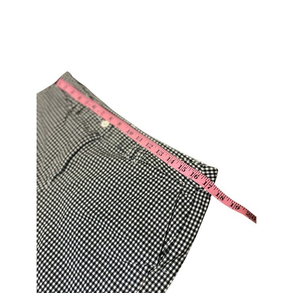 Talbots Women Chino Shorts 16 Cotton Gingham Plaid Coastal Preppy Classic Golf - Picture 5 of 9